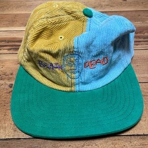 Braindead corduroy / canvas color blocked strap back